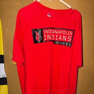 Majestic MILB Baseball Indianapolis Indians Victory Field T Shirt Men’s Size XXL